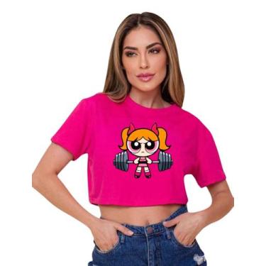 Imagem de Cropped Feminina Blusa Manga Curta Estampa Meninas Poderosas Geek - He