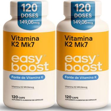 Imagem de Vitamina K2 Mk7 Easy Boost 149,06mcg Kit 2x 240 Caps