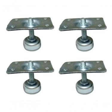 Imagem de Kit 4 Pés Niveladores 1-4 Base Sapata Mesa Armários C- Chapas Puff Cadeiras Sofas Armarios
