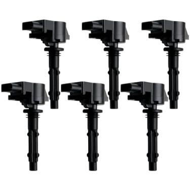 Imagem de N51WSTAR Pacote De Bobinas Ignição Uf535, Conjunto Com 6, Compatível Mercedes-Benz C230 C280 C300 C350 Clk350 E350 Glk350 Ml350 Ml450 R350 S400 Slk280 Slk300 Slk350 Sprinter 2.5L 3.0L 3.5L V6 M272
