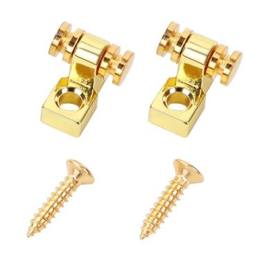 Imagem de Banworks Guias De Cordas Rolo Para Guitarra, Retentor Tele Telecaster Strat Stratocaster St Electric, Pacote Com 2 Jt/Yxk-01 Golden