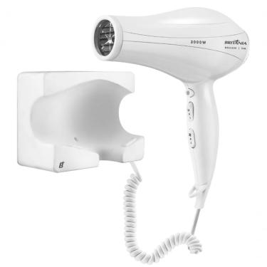 Imagem de Secador De Cabelo De Parede Britania 2000w Luxx White 110V