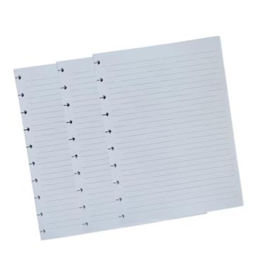 Imagem de Refil 10 Discos B5 Pautada Caderno Inteligente c/ 240 Folhas.
