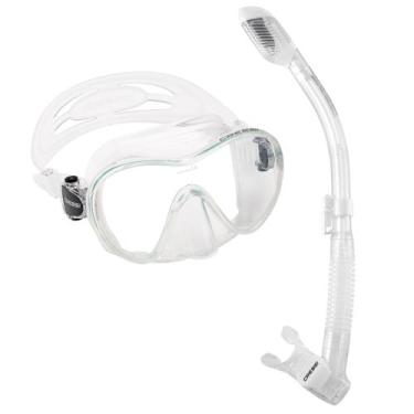 Imagem de Kit de Mergulho Máscara+Respirador Cressi Frameless + Supernova Dry, T