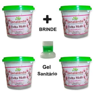 Imagem de 4 Desumidificador Ambiente Secar Antimofo Perfumado Casa Evita Mofo La