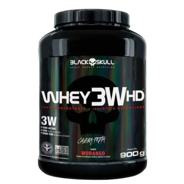 Imagem de Whey 3w hd 900g - BLACK SKULL, N/A, MORANGO, N/A