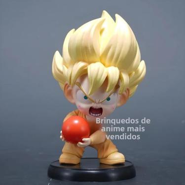 Imagem de Goku Anime Dragon Ball Z 12cm PVC Action Figure Colecionável Modelo Br