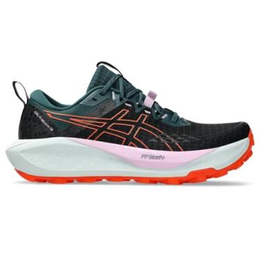 Imagem de ASICS Tênis de corrida feminino Gel-Trabuco 13, preto/laranja NOVA