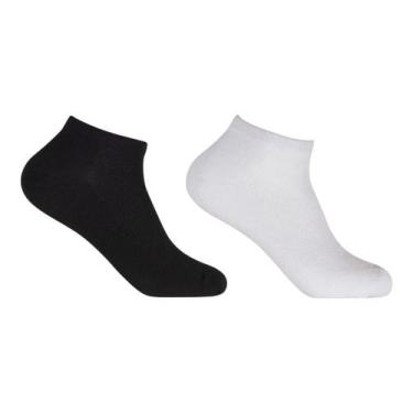 Imagem de Conjunto 6 Pares Meias Poliéster e Algodão Invisível Baixa Cano Curto 