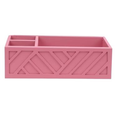 Imagem de Fafeicy Organizador de café de Madeira Premium Design Elegante, Porta -copos Multifuncionais para Amante, Halter de contra -Organizador 12.6x8.46x4.92in (Rosa)