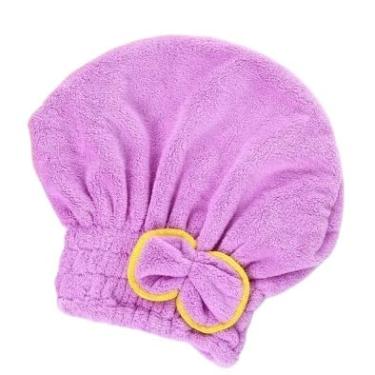 Imagem de Kit 1/3 Touca para seca cabelo Mágica Touca de Banho Absorvente Toalha de Microfibra(3)