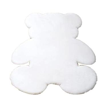 Imagem de aqxreight Tapete de Quarto Fofo Tapete Macio Em Forma de de Piso Desgrenhado para Crianças Sala de Garotas Sala de Estar Cinza 45x60 a Nossa área de Urso de Urso Macio de Ursinho de Carpete de (45*60)