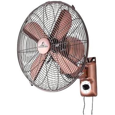 Imagem de Ventilador Oscilante De Montagem Em Parede Ventilador Oscilante Industrial Retrô Montado Na Parede Com Motor De Cobre E Controle Remoto 3 Níveis De Suprimento De Ar Grande Angular Ajustável