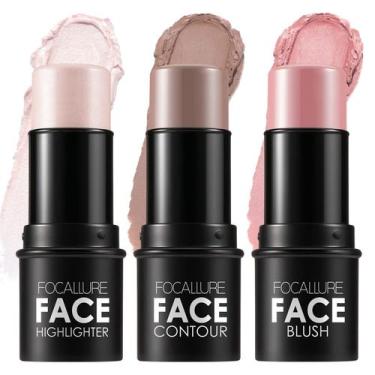 Imagem de Makeup Contour Sticks, creme FOCALLURE com iluminador e blush