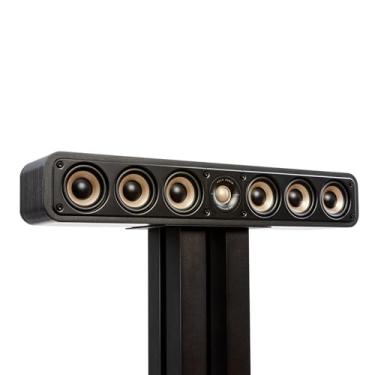 Imagem de Polk Signature Elite ES35 Alto-falante de canal central fino – certificado de áudio de alta resolução, compatível com Dolby Atmos e DTS: X, tweeter de 2,5 cm e (6) woofers de 7,6 cm, porta de alimentação dupla para graves sem esforço, preto deslumbrante
