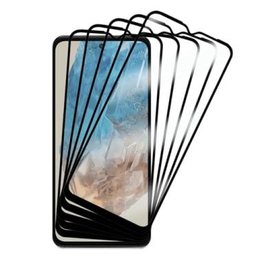 Imagem de 5 Películas de Vidro Temperado 3D Full Cover para Samsung Galaxy M35, Proteção Total da Tela, Anti-impacto, 9H, Transparente