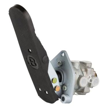Imagem de 286171 Válvula de freio de pé E6 com pedal compatível com placa de válvula de circuito duplo Bendix KN22140 20QE3114R 170.286171 E-6 286171X