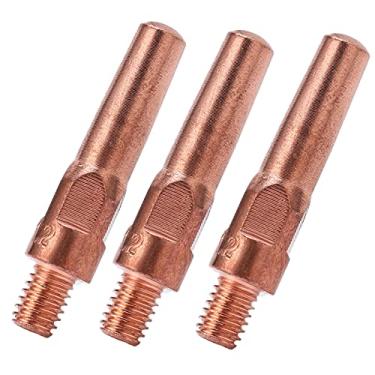 Imagem de 10pcs Dica Bicos Condutores de Cobre Tocha de Soldagem Consumíveis, Acessórios de Soldagem a Gás, para Máquinas de Soldagem Com Rosca M6, Alta Condutividade Térmica e