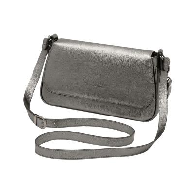 Imagem de Mariart Mucuripe Bolsa Shoulder Transversal Feminina de Couro Bovino Legítimo (Onix)