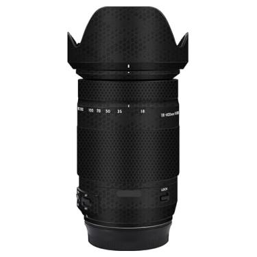 Imagem de Adesivo de lente de câmera para Tamron 18-400 mm F3.5-6.3 Di II VC HLD adequado para Canon EF-Mount Macro Coat Wraps Film Protector Vinyl Decal Skin 18 400 (Mamba Black)