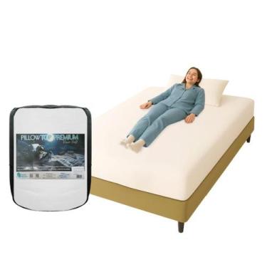 Imagem de Pillow Top Visco Nasa Espuma Soft Com Zíper Casal 138x188x5cm - CLICK 