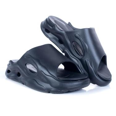 Imagem de Chinelo Masculino e Feminina Slide Nuvem Ultra Leve Macia (Preta)