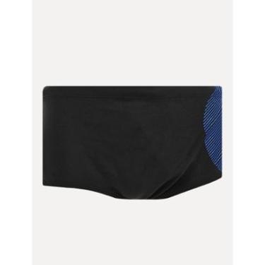 Imagem de Sunga Calvin Klein Swimwear Big Lateral Logo Listras Preta-Masculino