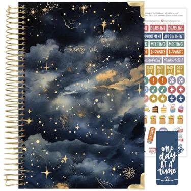 Imagem de bloom daily planners HARDCOVER Agenda 2026 (janeiro a dezembro) - Organizador de objetivos de tarefas A5 - Agenda inspiradora mensal e semanal - 14 cm x 21 cm - Céu noturno