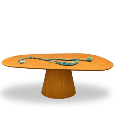 Imagem de Mesa Oval Organica Em Freijo 160x90