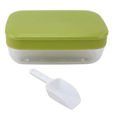 Imagem de Round Ice Cube Cube Molde Reutilizável Fácil Liberação Fácil Bandeja de Cubo de Silicone com tampas empilháveis Para coquetéis de café pp pp de coquetéis 460g (Verde em várias camadas)