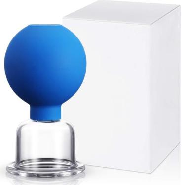 Imagem de Copo de ventosas faciais Nuanchu Glass Silicone para rosto e corpo