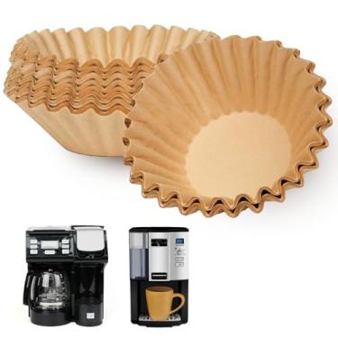 Imagem de Filtros de papel de café descartáveis para cafeteira Cuisinart DCC-3000P1, 100 filtros compatíveis com a cafeteira Hamilton Beach FlexBrew Trio bidirecional
