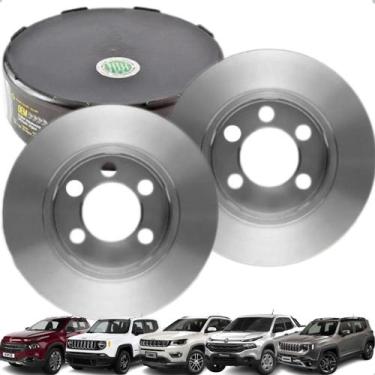 Imagem de Par Disco Freio Dianteiro Ventilado Fiat Toro Compass Renegade - Frema