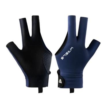 Imagem de WRELS Luvas de bilhar para mão esquerda ou direita, 1 luva esportiva de taco de sinuca para mulheres e homens