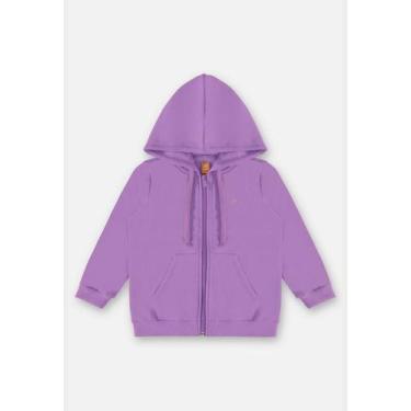 Imagem de Jaqueta em Molecotton  Infantil Menina Up Baby, Roxo, 2