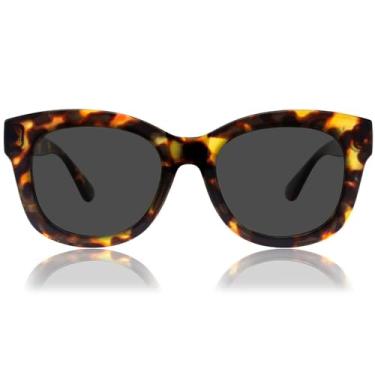 Imagem de JiSoo Óculos de leitura de grandes dimensões para mulheres e homens, leitores elegantes de design com moldura grande, S-tartaruga (óculos de sol de leitura), 2.75