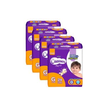 Imagem de Kit Fralda Cremer Jumbinho - Tam G - 96 fraldas/ Tiras - OFERTA