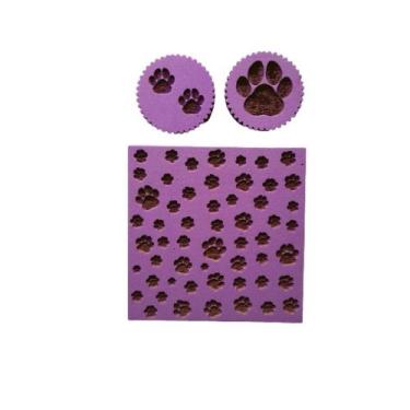 Imagem de KTX10 Kit Marcador textura pasta americana biscuit confeitaria patinha