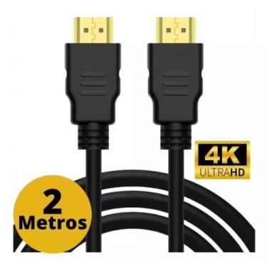 Imagem de Cabo Hdmi 2.0 4k 3d Ultra Hd 2 Metros Blindado Tv Pc Monitor - Kapbom