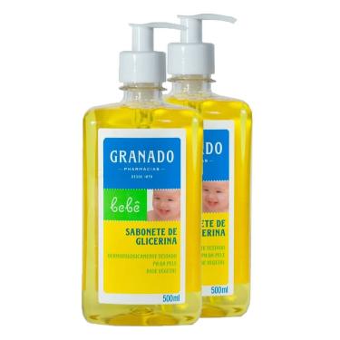 Imagem de Sabonete Líquido Infantil Glicerina Granado Bebê 500ml | Kit com duas unidades