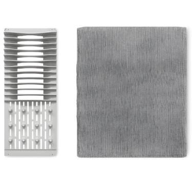 Imagem de Escorredor de Louça Compacto Camesa com Tapete Cinza - Powermaid