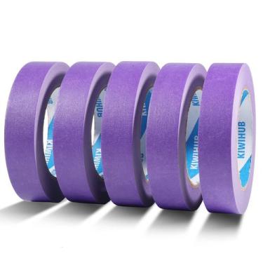 Imagem de Fita de pintura KIWIHUB Purple 1x55m 5 rolos (275m no total)