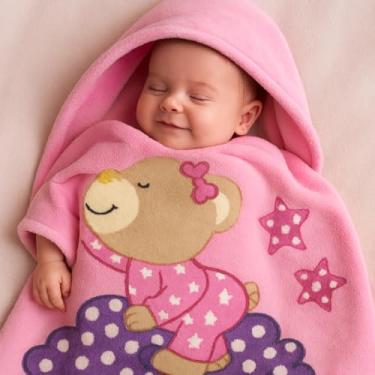 Imagem de Cobertor Bebê Antialérgico Manta Toque De Seda Enxoval