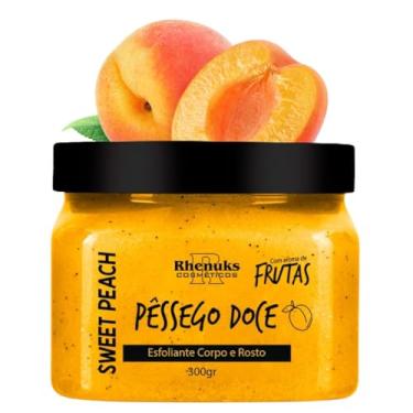 Imagem de Esfoliante Corpo e Rosto Frutas Tropicais, Aroma de Pêssego Doce, 300g, Vegano