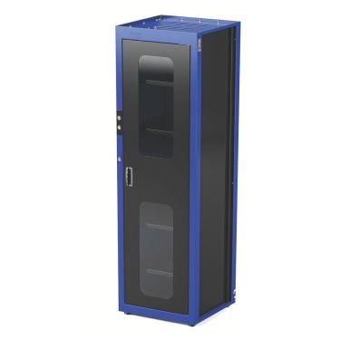 Imagem de Armário Smart System Com Visor Para Ferramentas Com 1 Porta E 5 Prateleiras Tramontina Pro Azul Tramontina