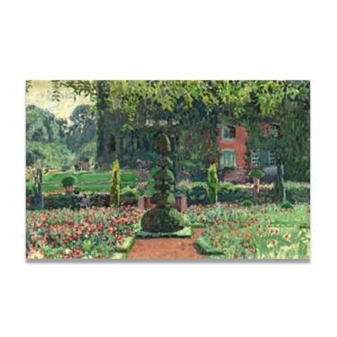 Imagem de LKXGRRSFG Garden In SummerThéo van Rysselberghe: Impressão em tela neoimpressionista belga chave 27,5 x 96 cm sem moldura