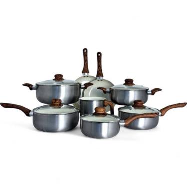 Imagem de Jogo de panelas revestimento ceramica antiaderente - Ipe Cozinhas