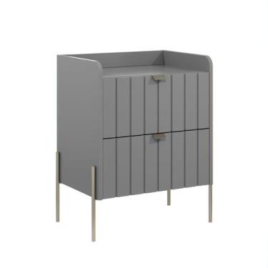 Imagem de mesinha de cabeceira industrial com gaveta para cama quarto de casal m