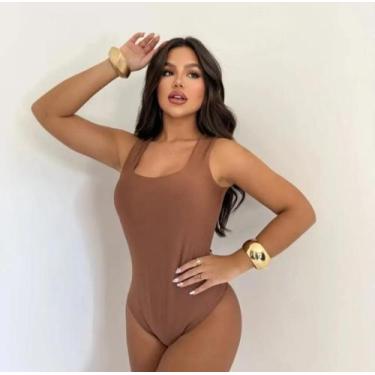 Imagem de Body Feminino Elegante Justo Decote Quadrado Moda - IMPERIO K MODAS, M