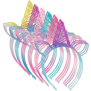 Imagem de Bandanas de unicórnio URSKYTOUS para meninas, festa de aniversário, 18